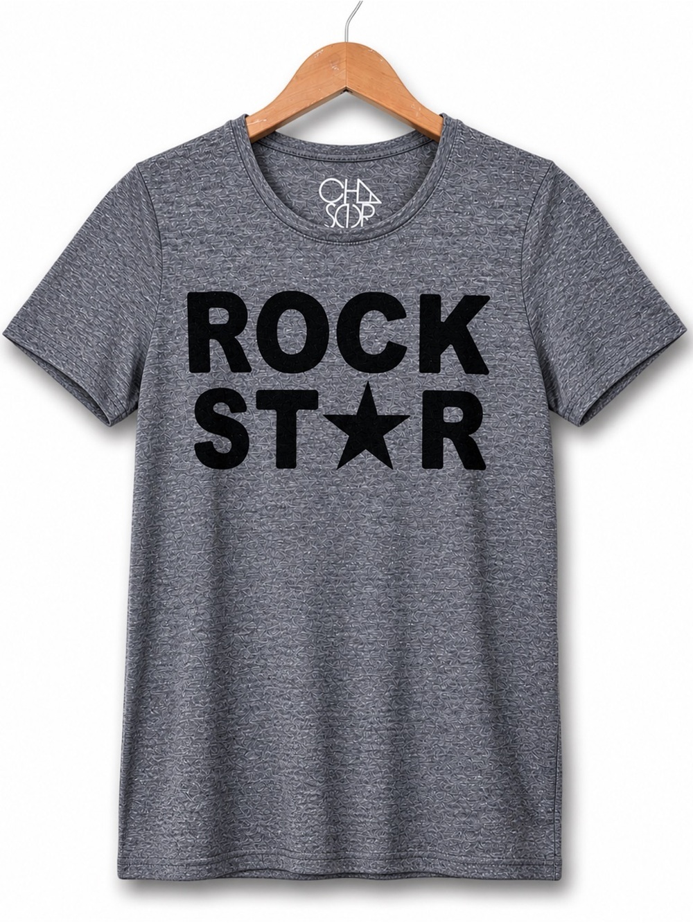 Chaser | NWT Streaky Grey Rock Star Short Sleeve Tee Shirt Small
